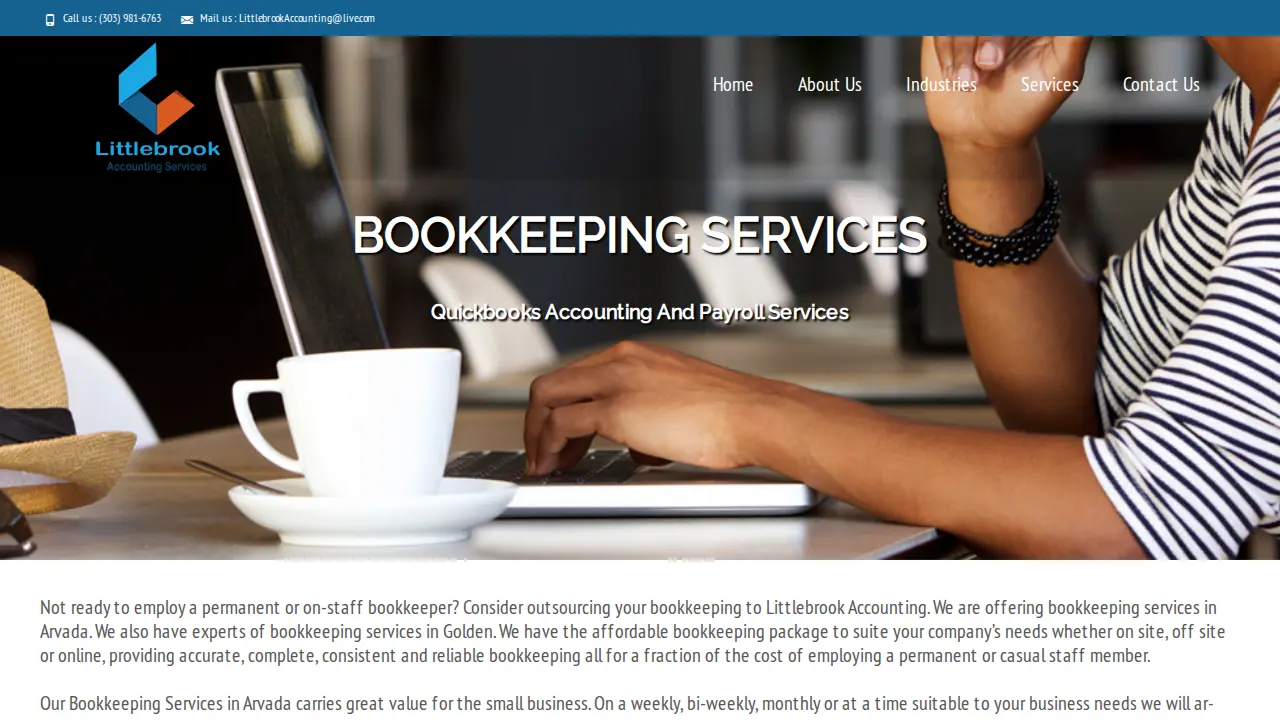 Littlebrook Accounting Services page