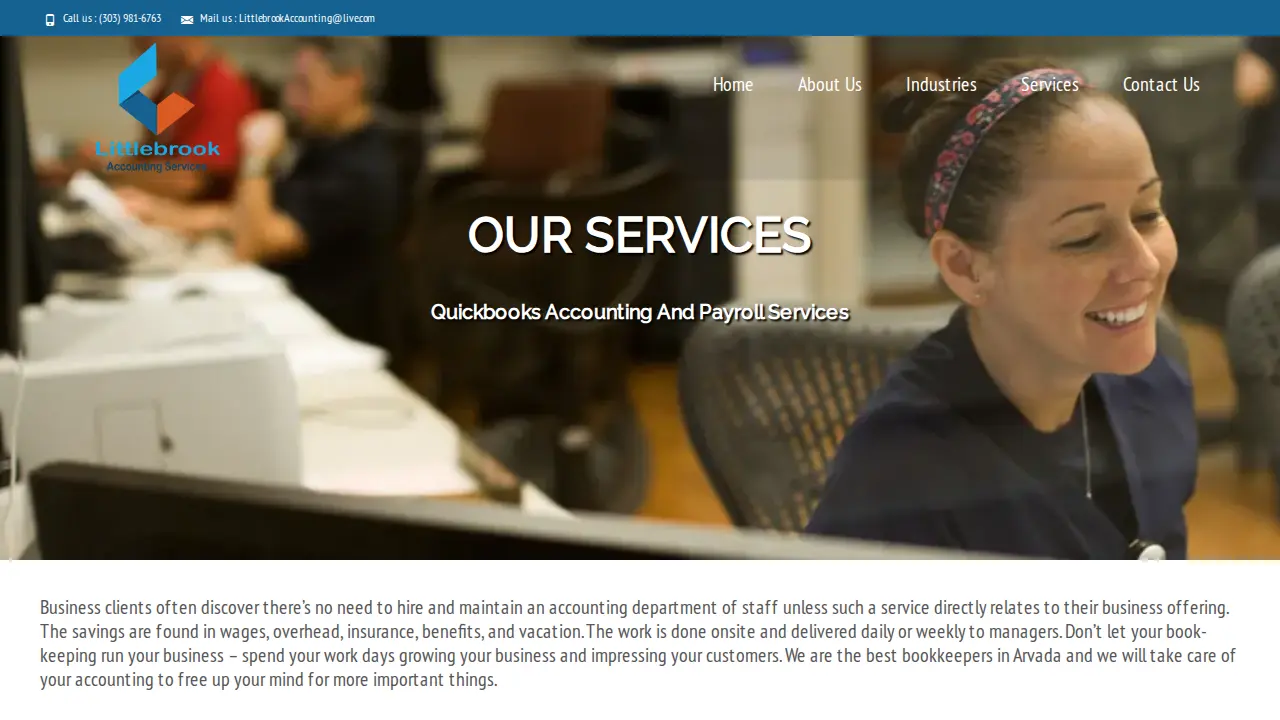 Littlebrook Accounting Services page