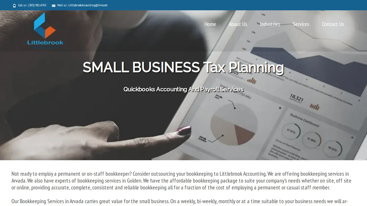 Littlebrook Accounting Services page