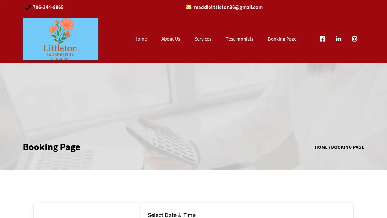 Littleton Bookkeeping page