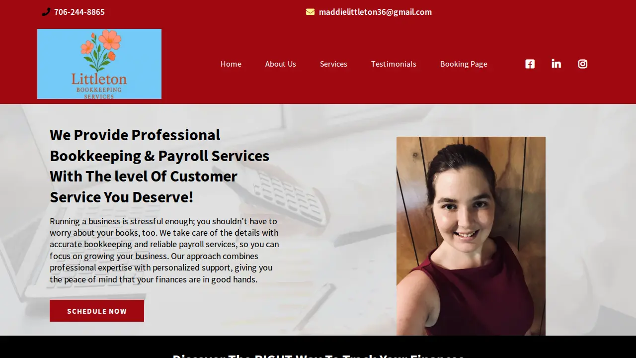 Littleton Bookkeeping page