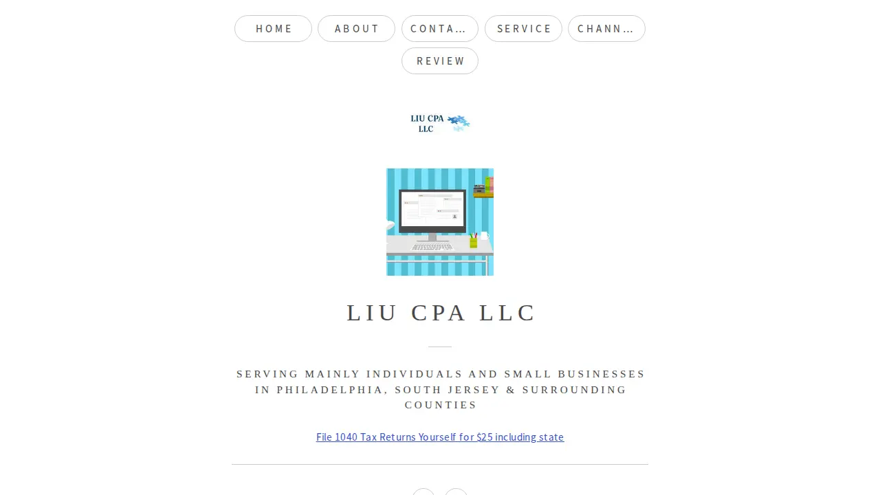 Liu CPA LLC website