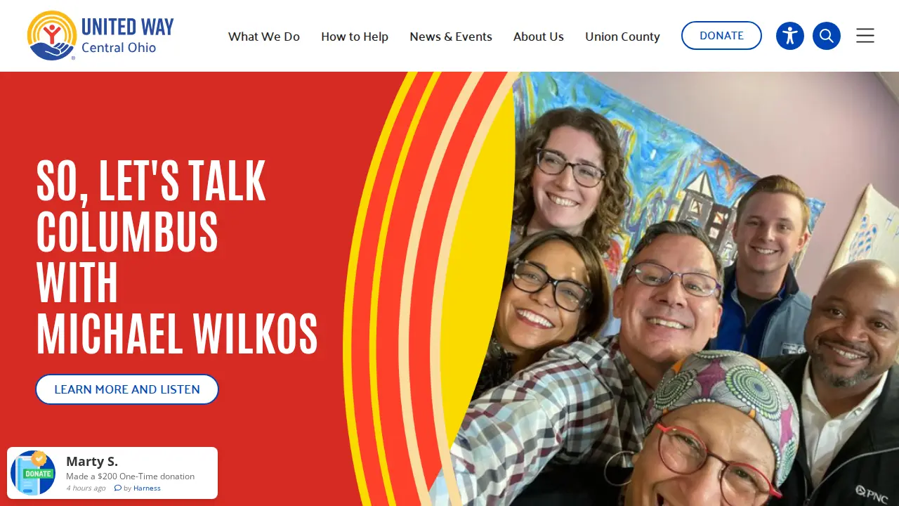 United Way of Central Ohio website
