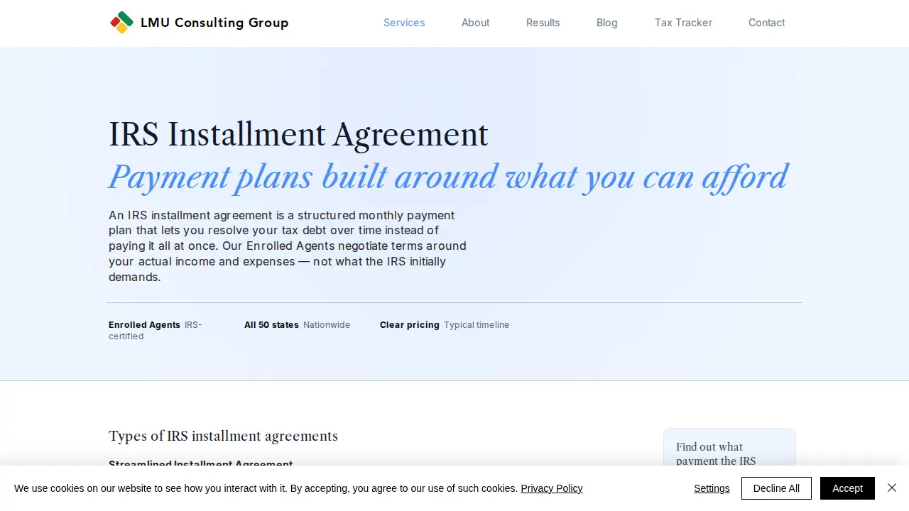 LMU Consulting Group page
