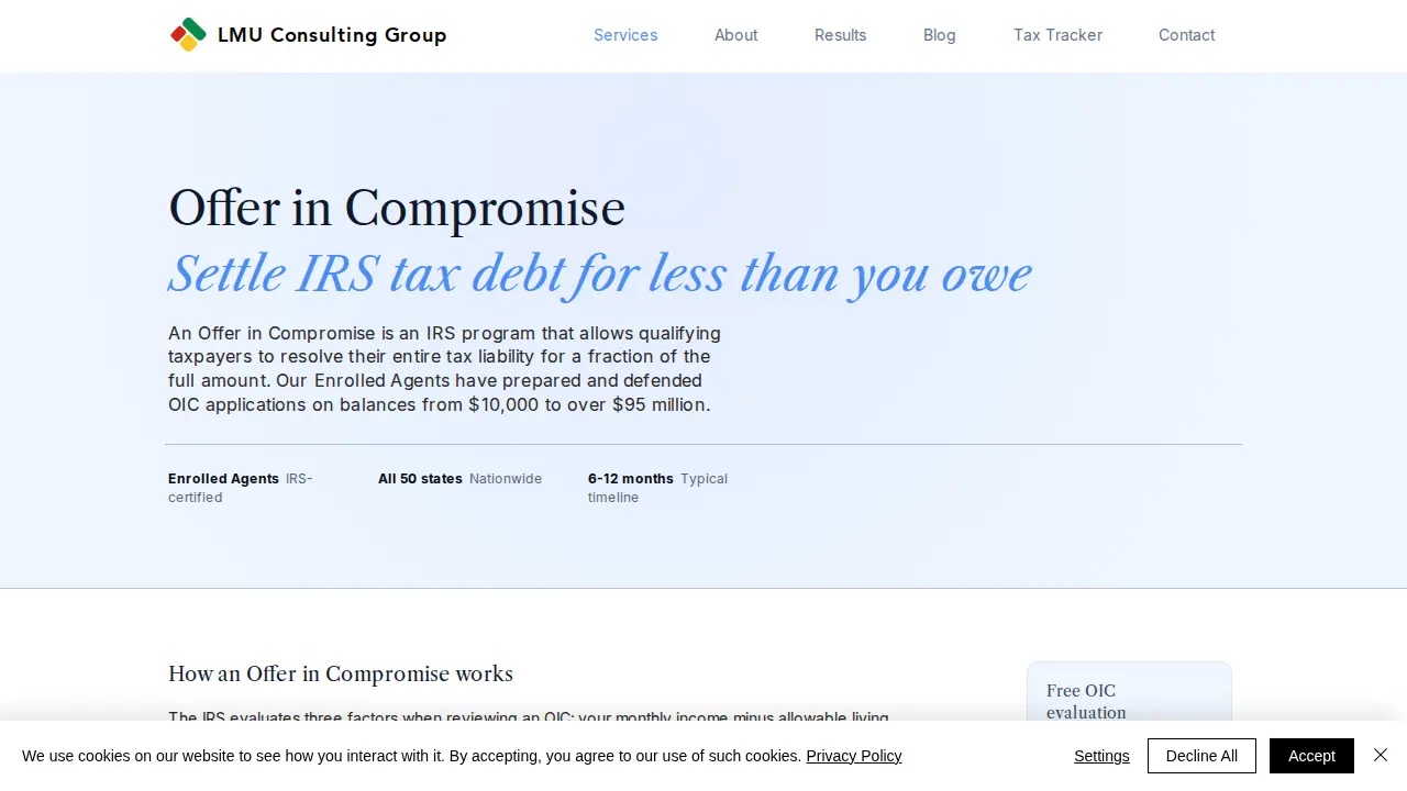 LMU Consulting Group page