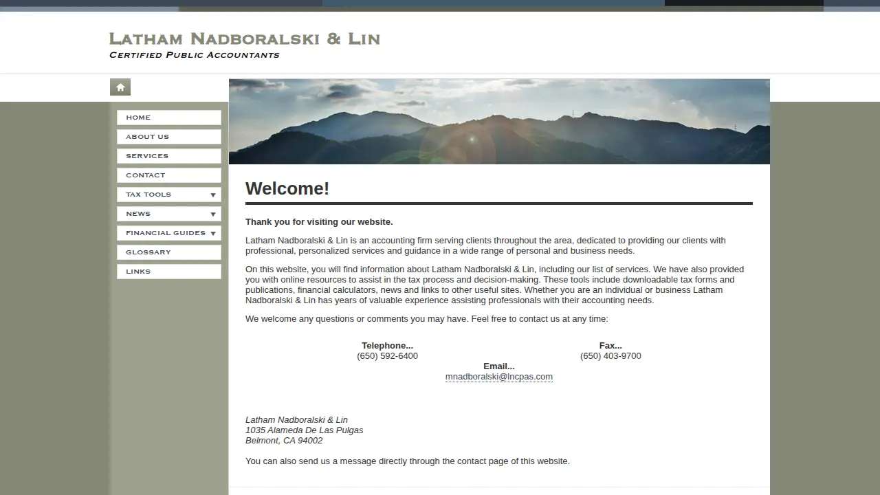 LATHAM & NADBORALSKI page
