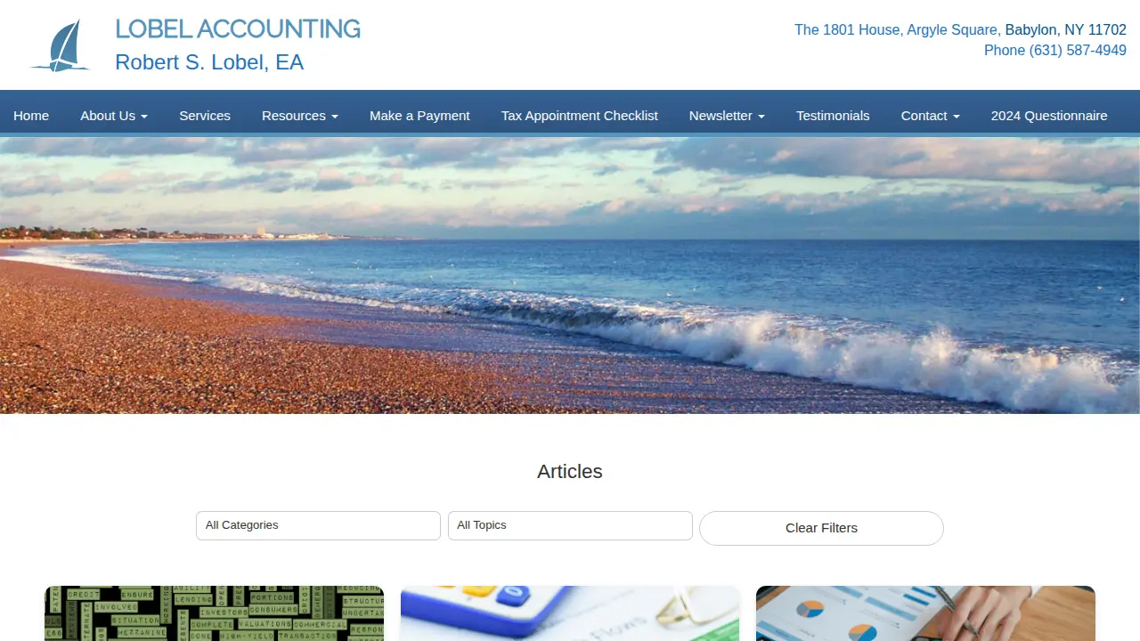 Lobel Accounting page