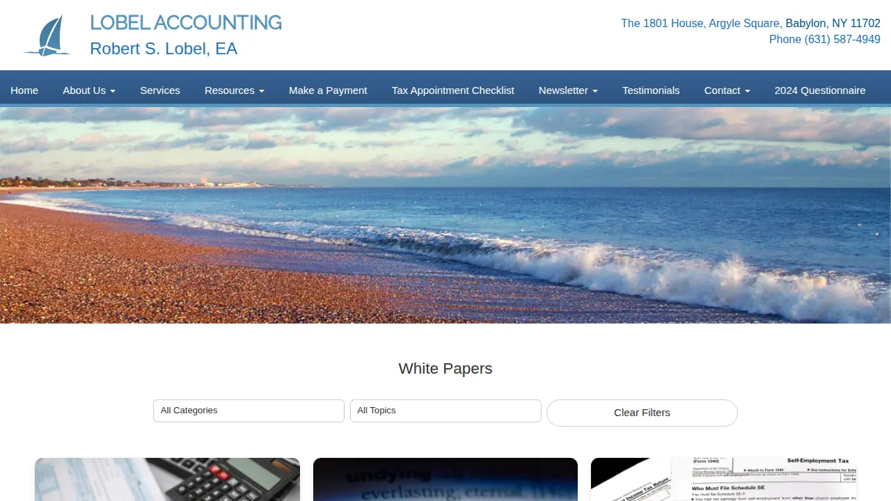 Lobel Accounting page