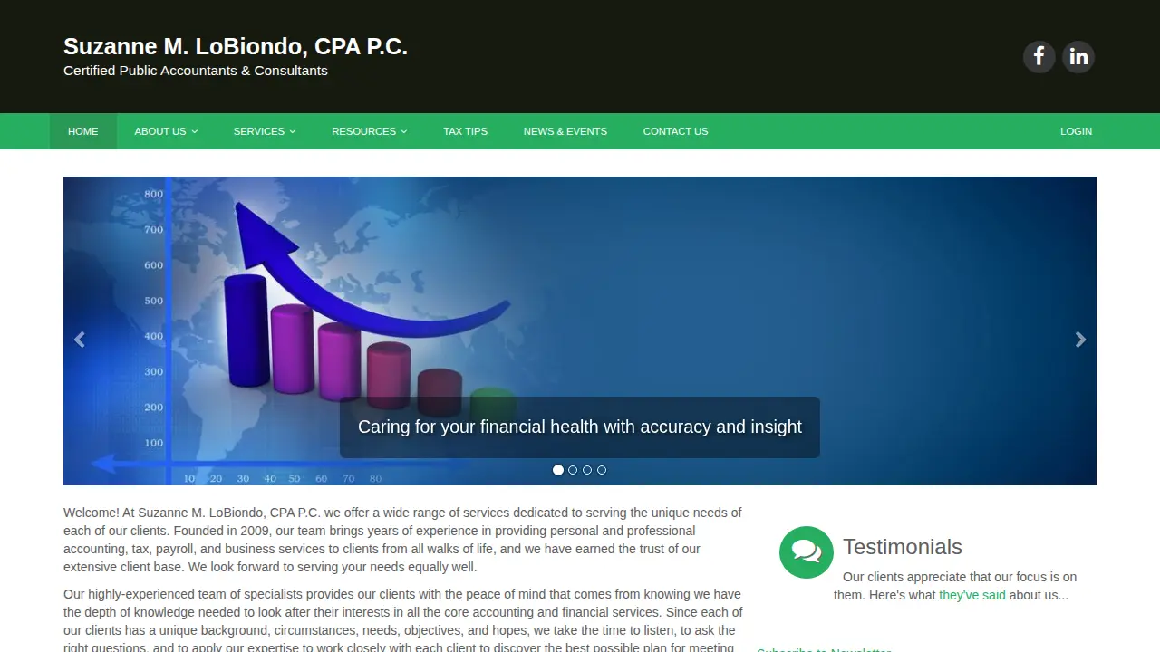 Suzanne M. LoBiondo, CPA PC page