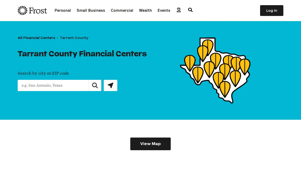 Frost Bank page