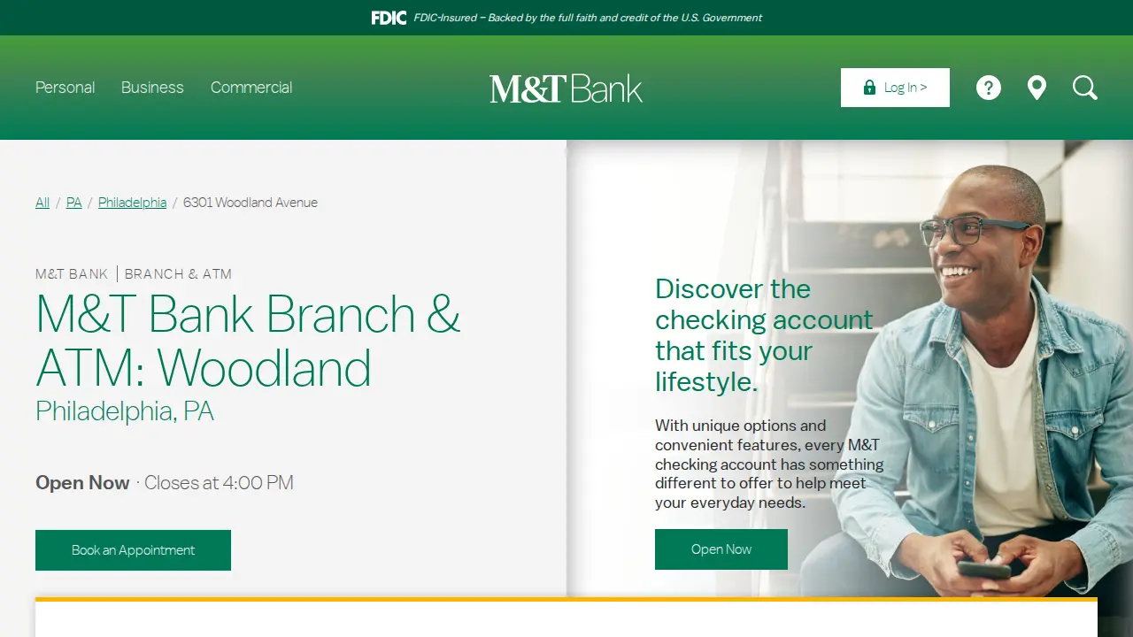 M&T Bank page