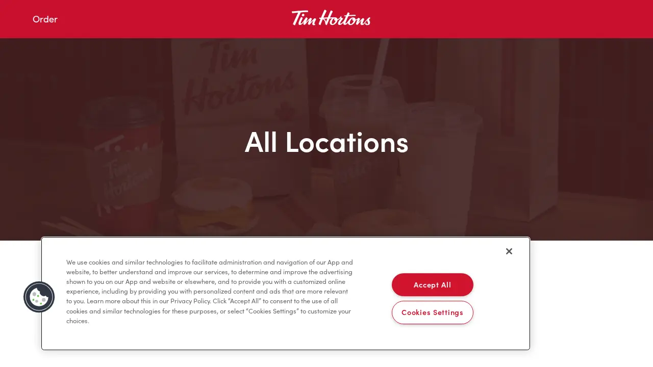 Tim Hortons page