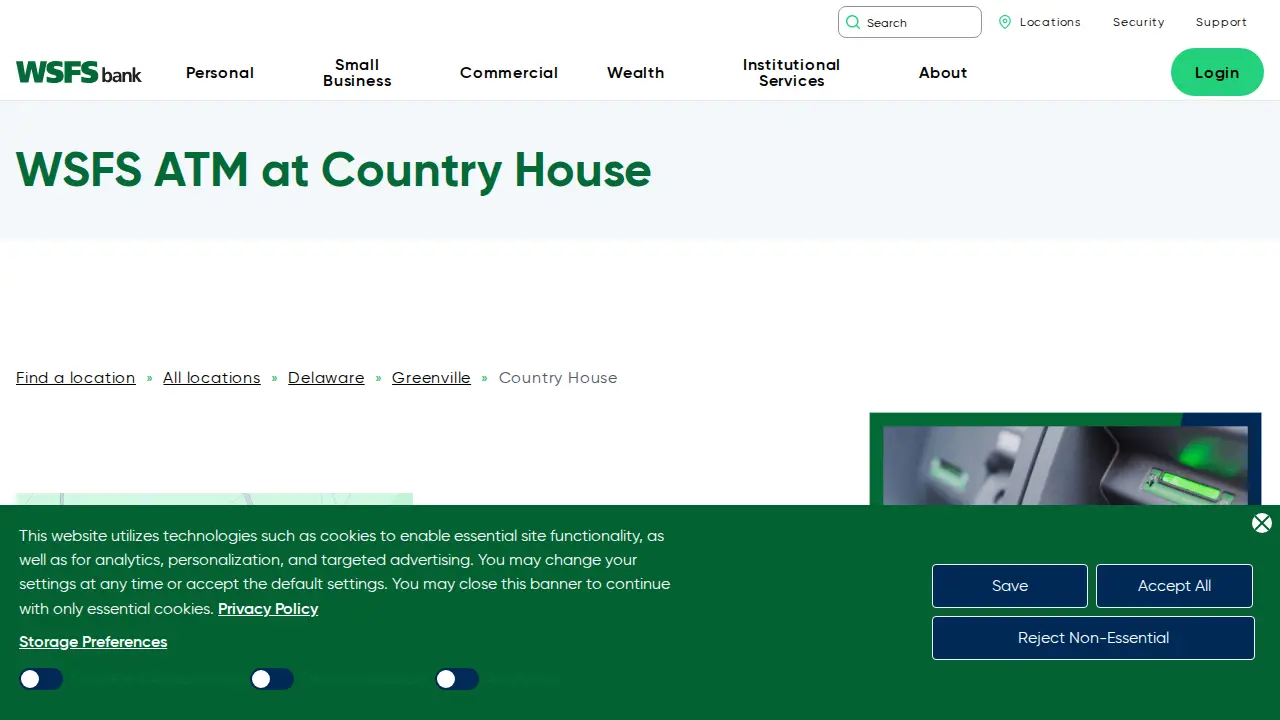 WSFS Bank page