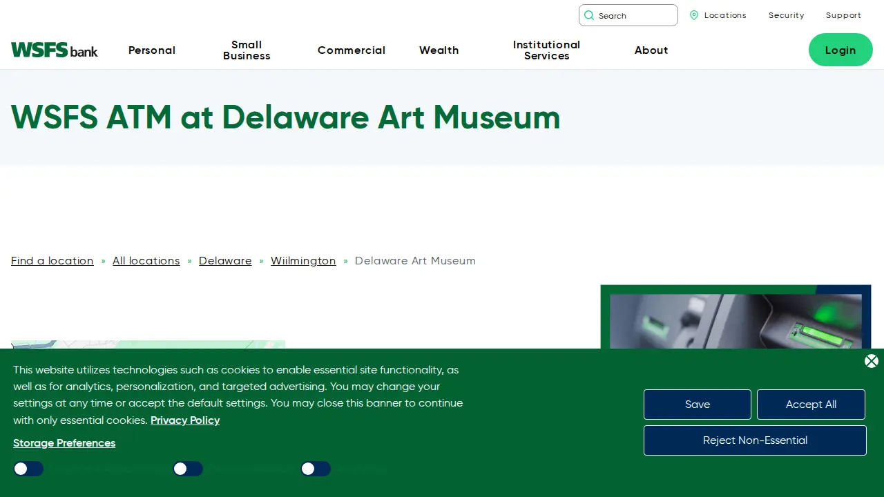 WSFS Bank page