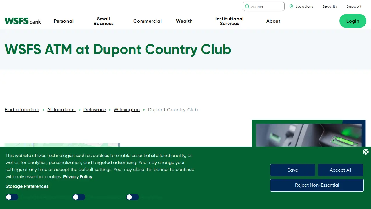 WSFS Bank page