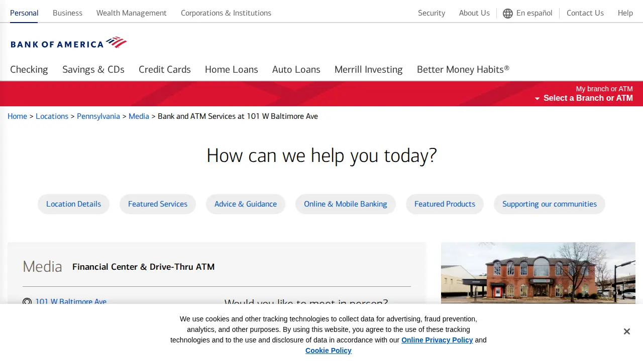 Bank of America (with Drive-thru ATM)