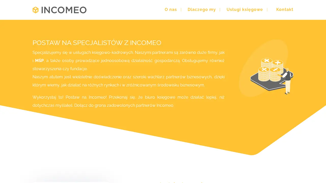 Incomeo Biuro rachunkowe | Księgowość - Łódź Śródmieście page