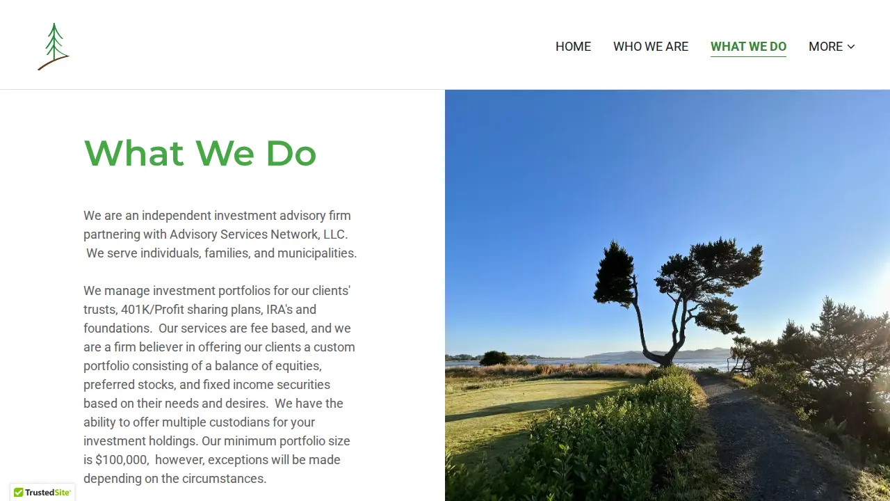 Lone Pine Advisory Services page