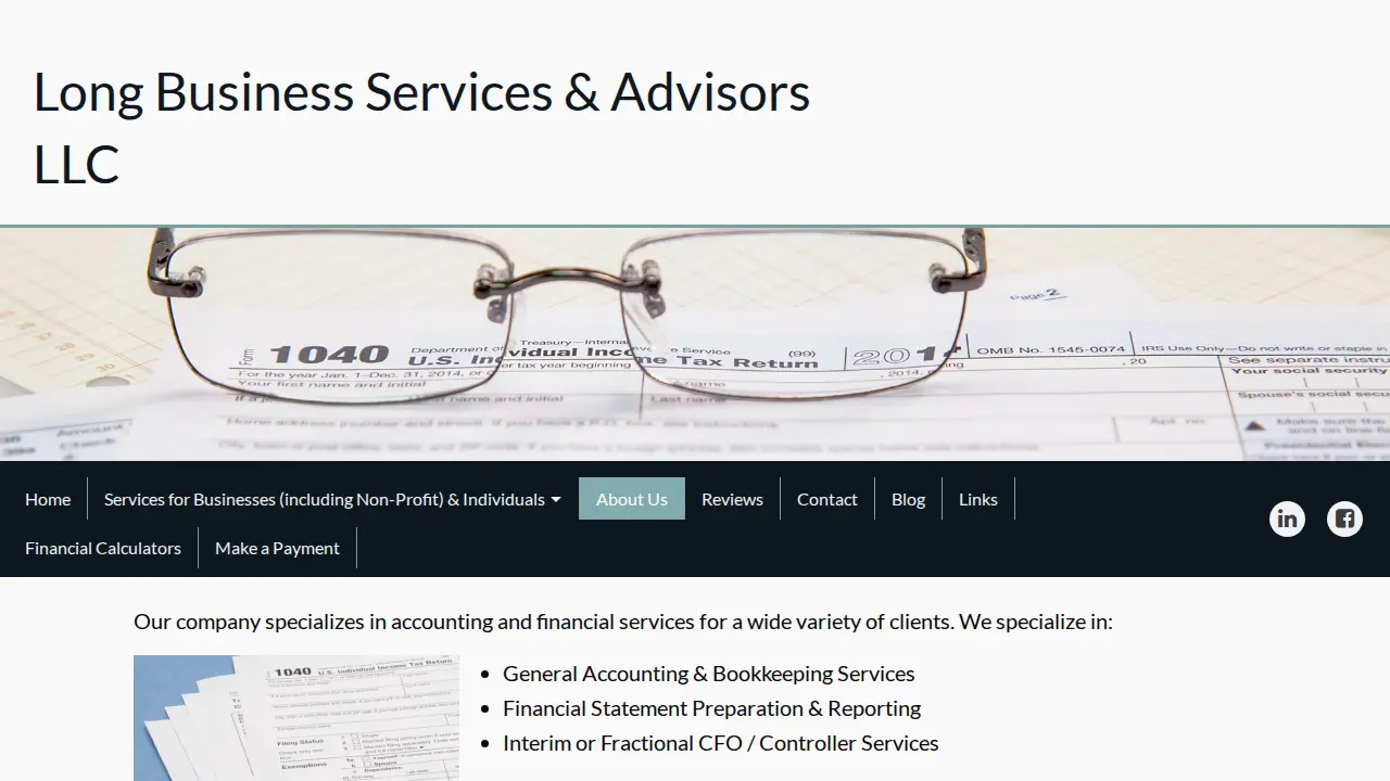 Long Business Services & Advisors LLC page