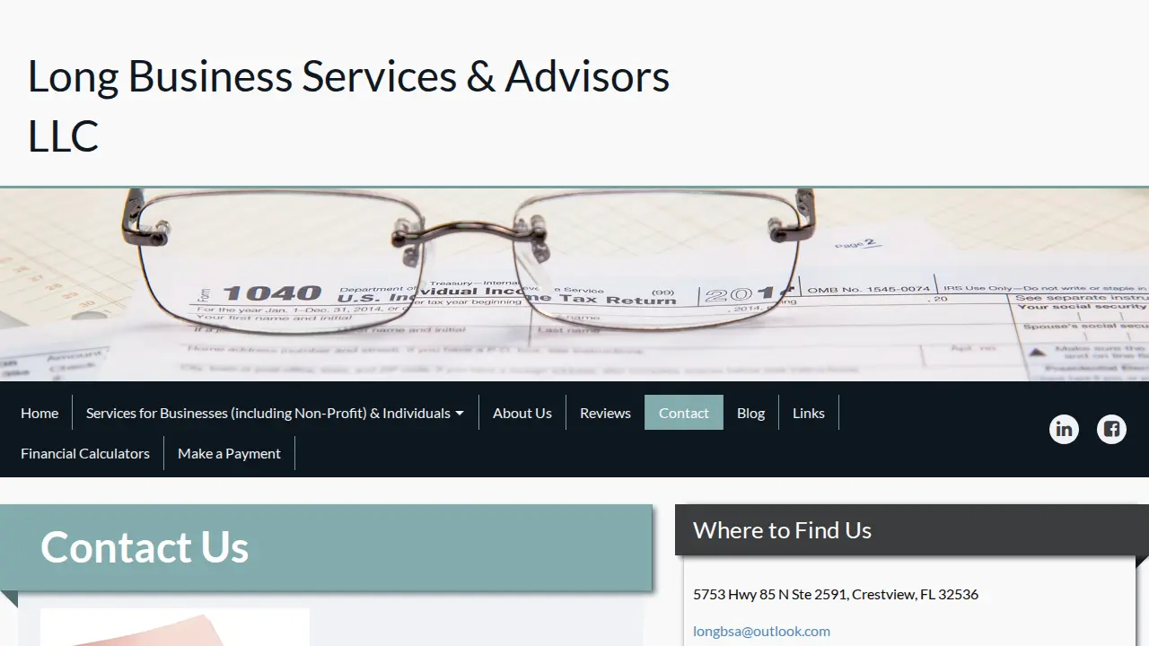 Long Business Services & Advisors LLC page