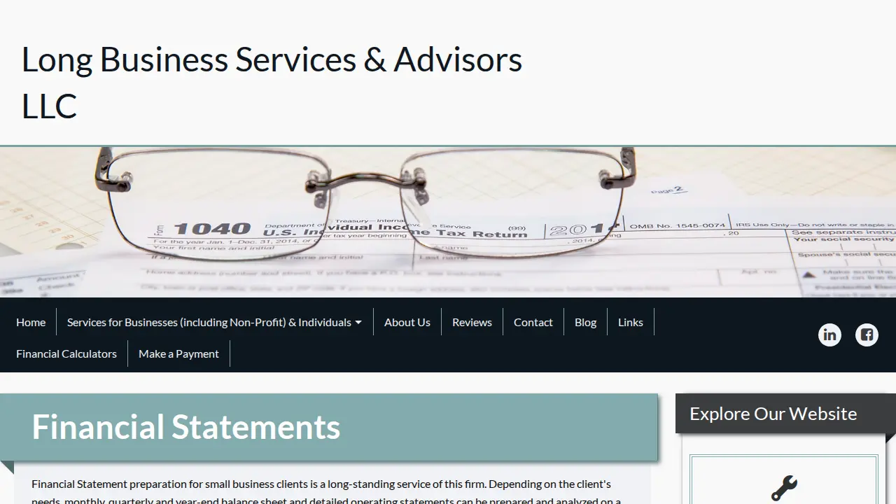 Long Business Services & Advisors LLC page