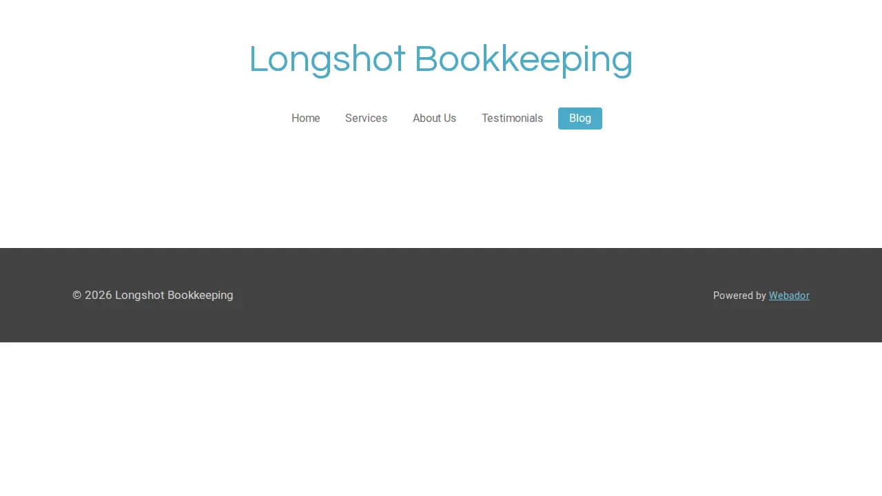 Longshot Bookkeeping page