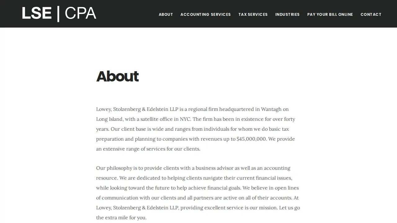 Lowey Stolzenberg & Edelstein page