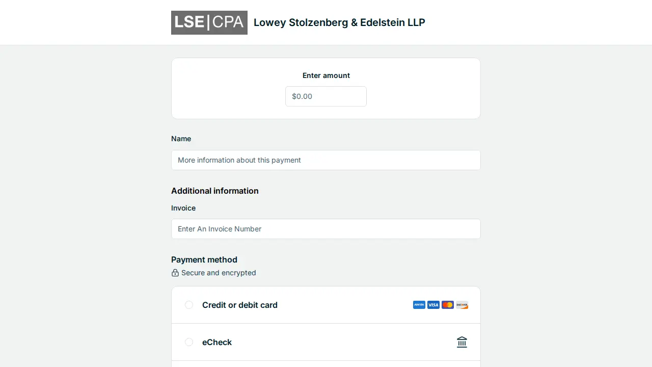 Lowey Stolzenberg & Edelstein page