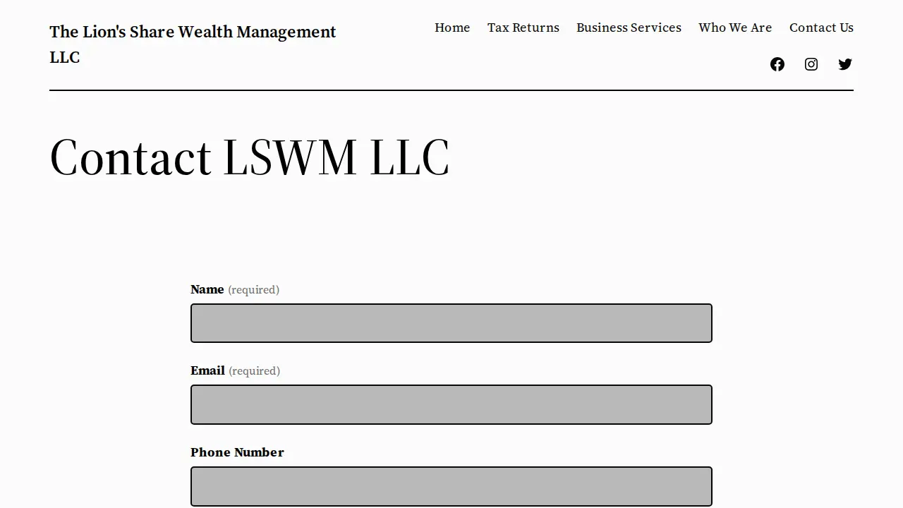 LSWM LLC page