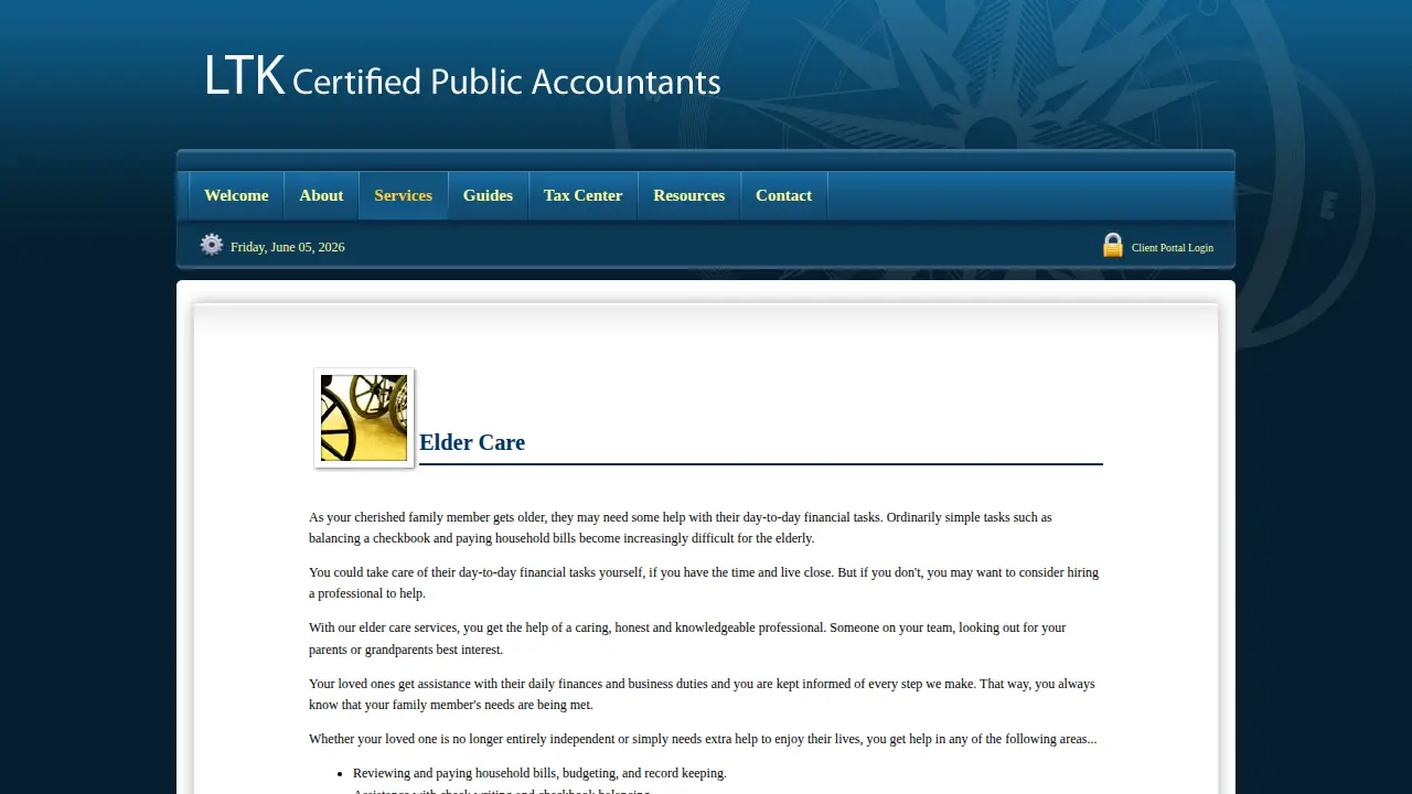 LTK Certified Public Accountants page
