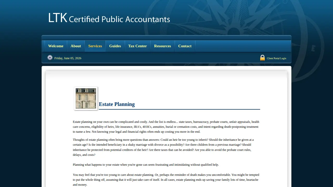 LTK Certified Public Accountants page