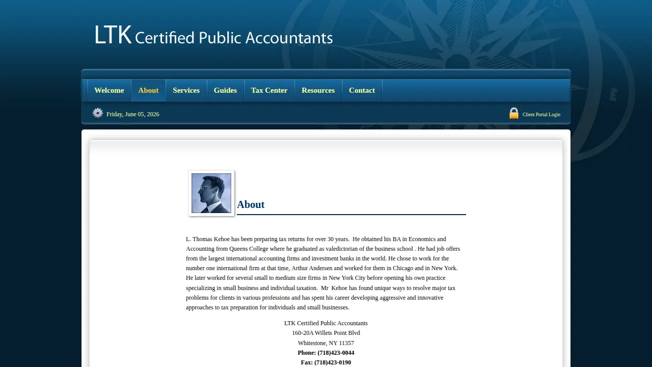 LTK Certified Public Accountants page