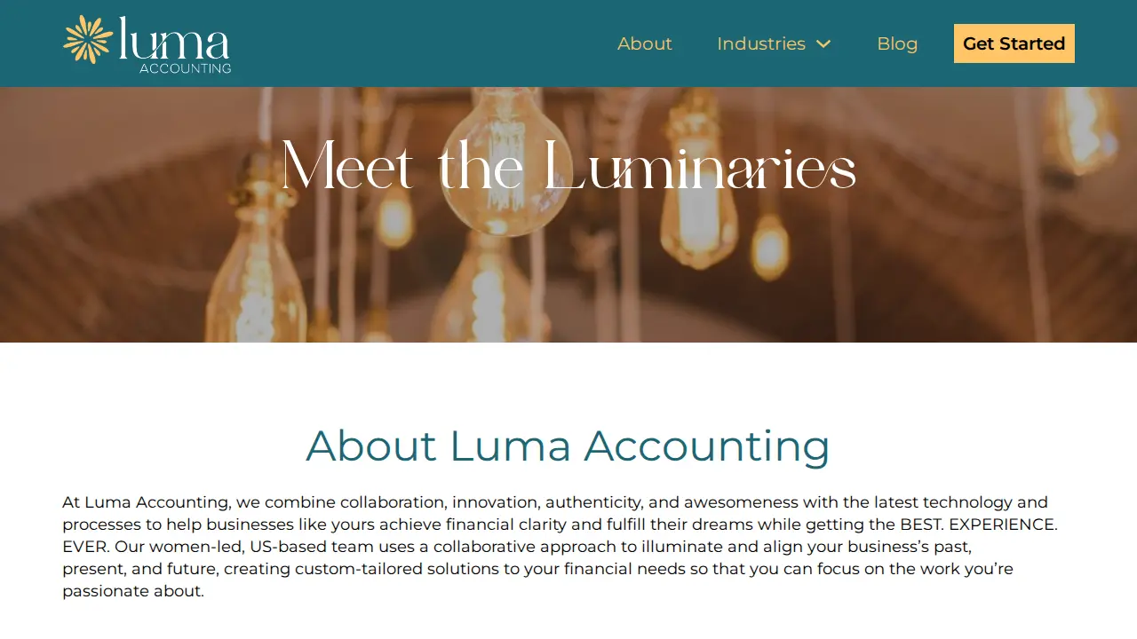 Luma Accounting LLC page