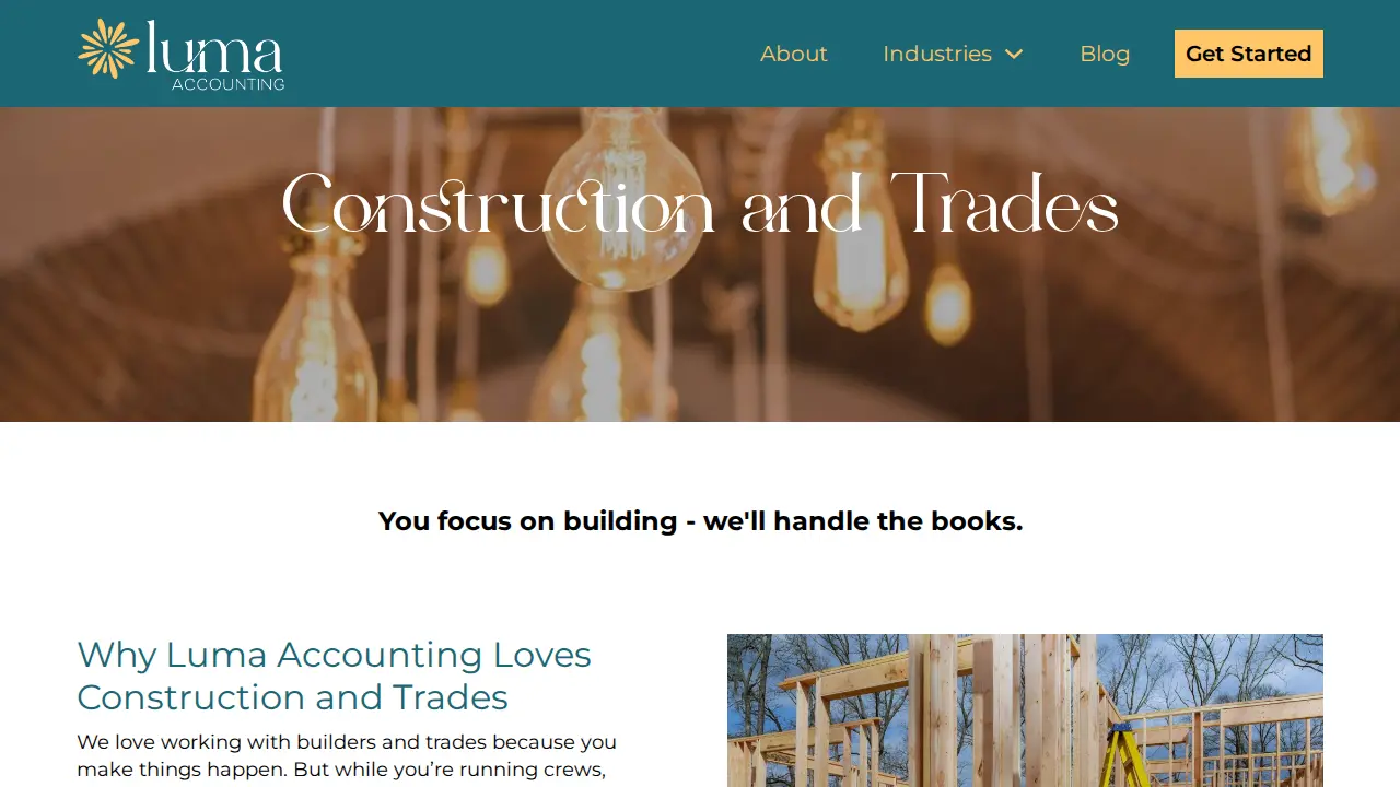 Luma Accounting LLC page
