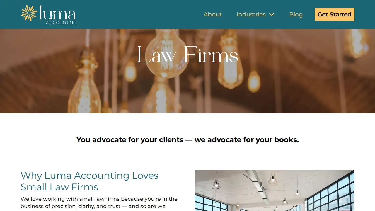 Luma Accounting LLC page