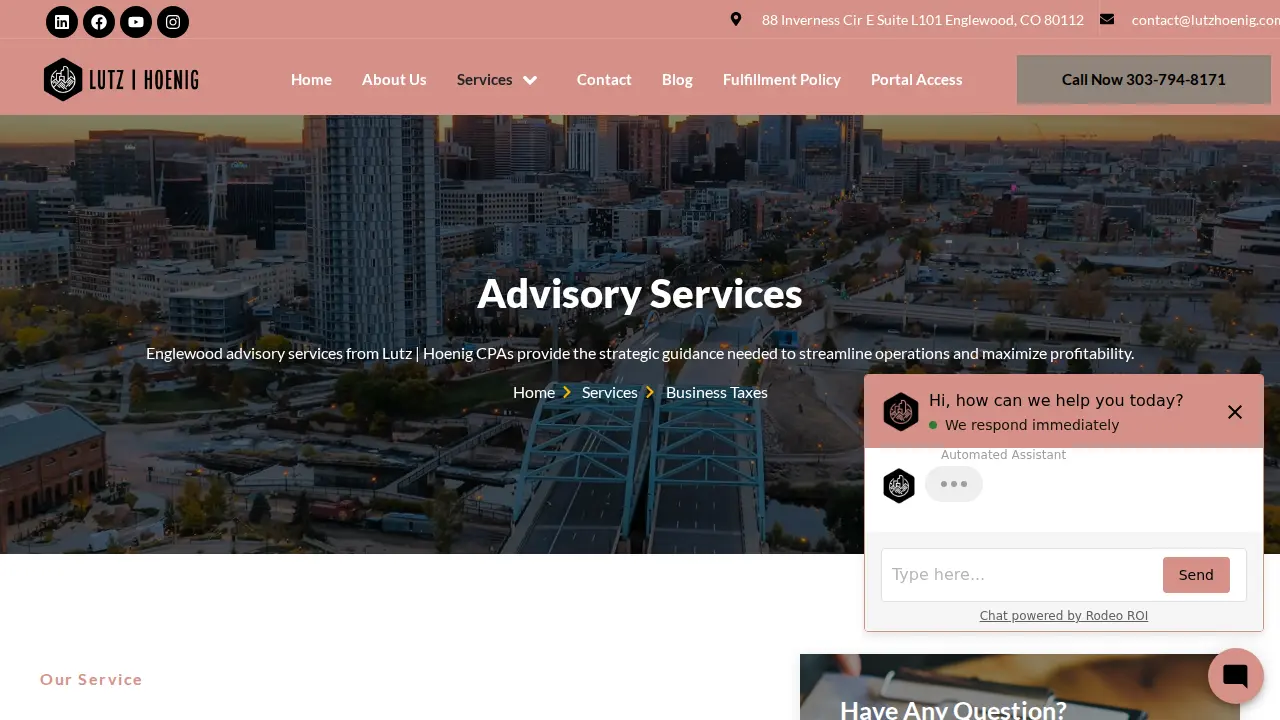 Lutz | Hoenig CPAs LLC page