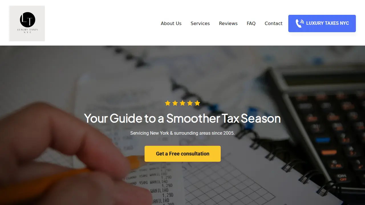 Luxury Taxes NYC - Income Tax Services page