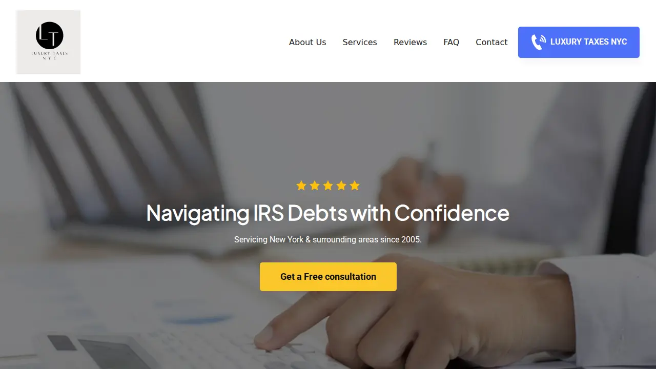 Luxury Taxes NYC - Income Tax Services page