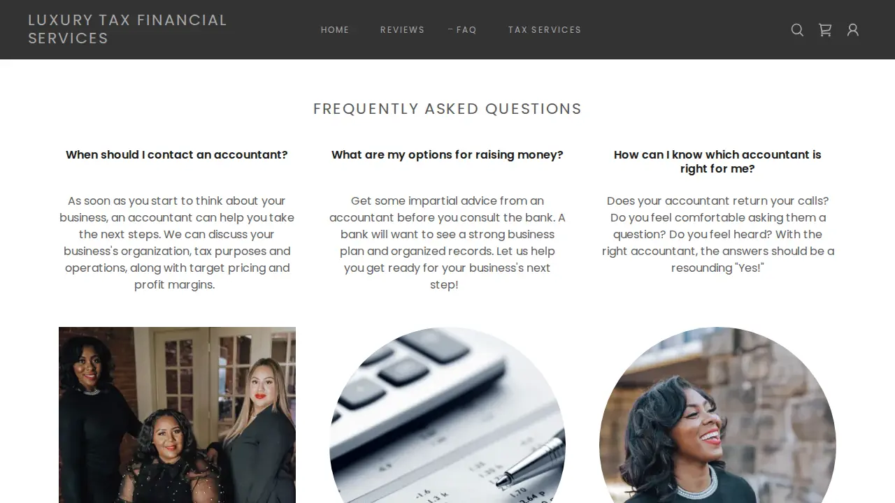 LUXURY TAX FINANCIAL SERVICES LLC page