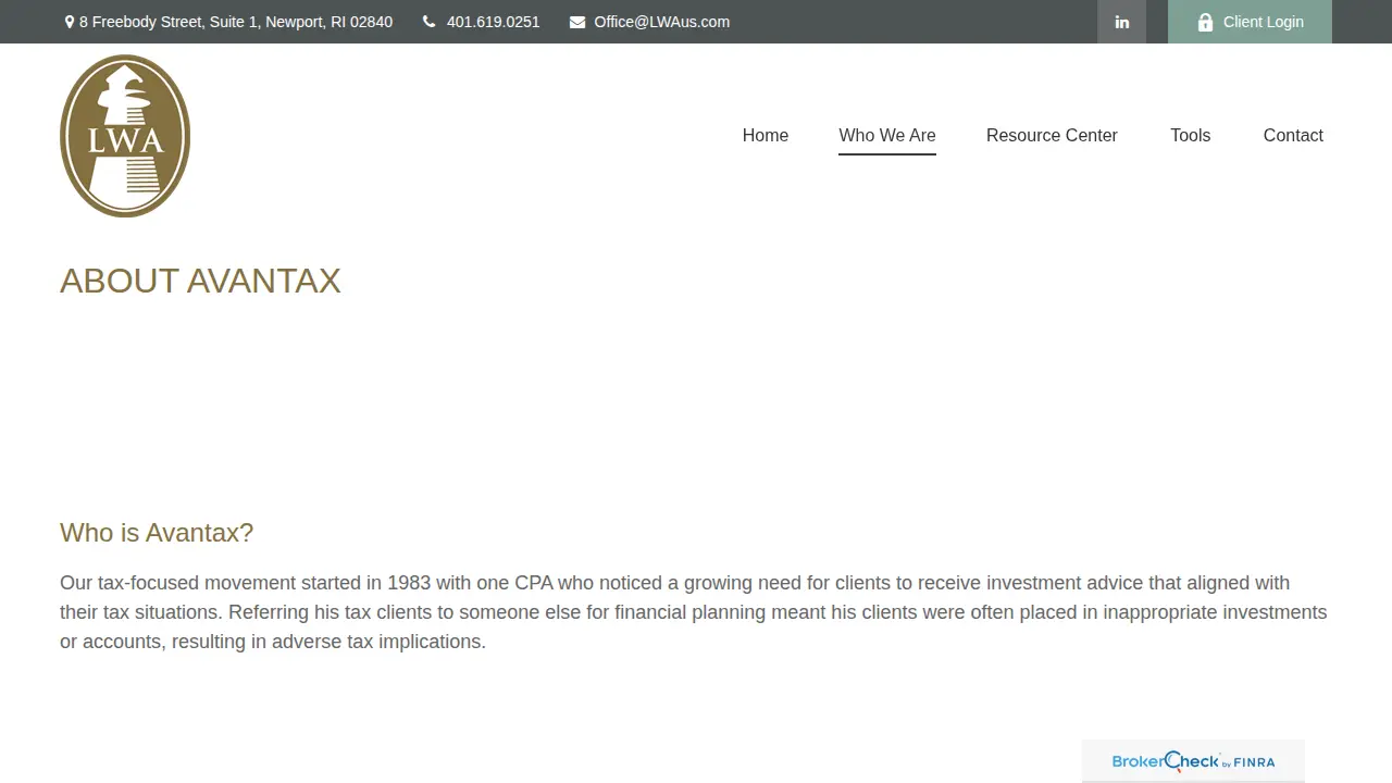 Lighthouse Wealth Advisors, Ltd. page