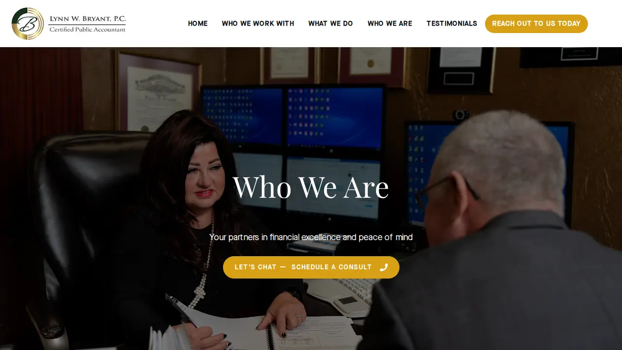 Lynn w Bryant CPA page