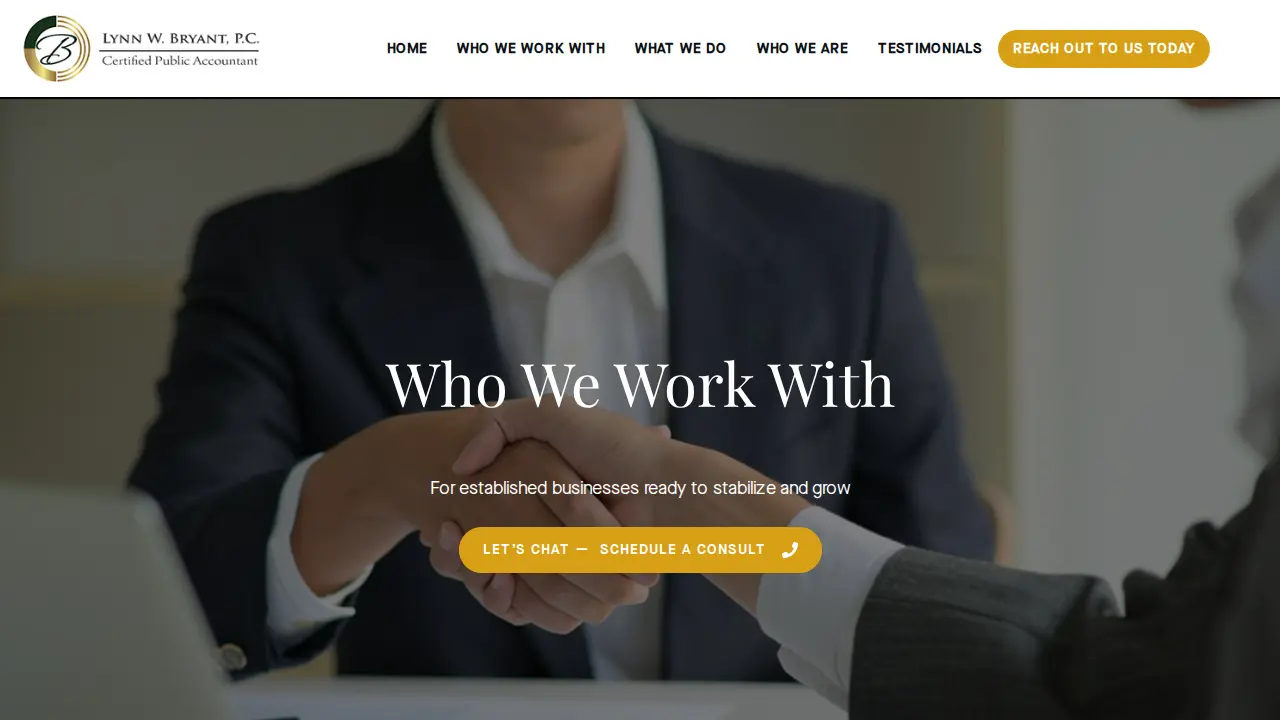 Lynn w Bryant CPA page