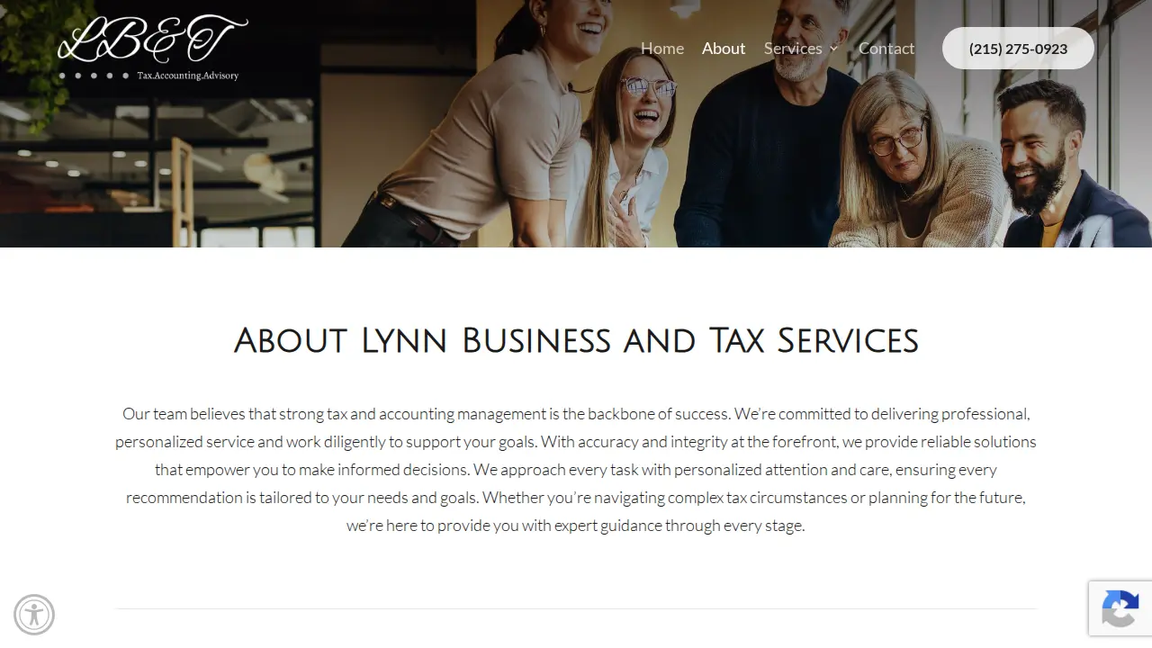 Lynn Business and Tax Services page