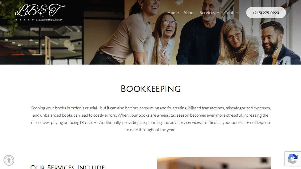 Lynn Business and Tax Services page