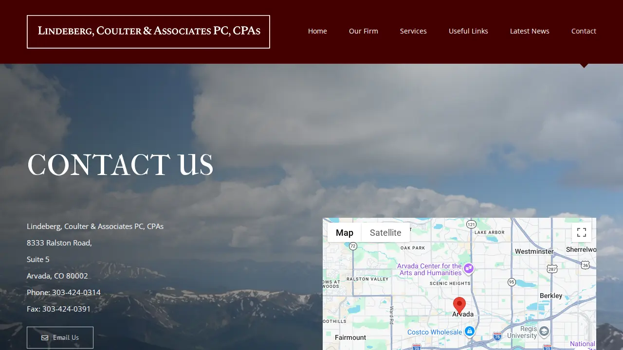 Lindeberg, Coulter & Associates PC, CPAs page
