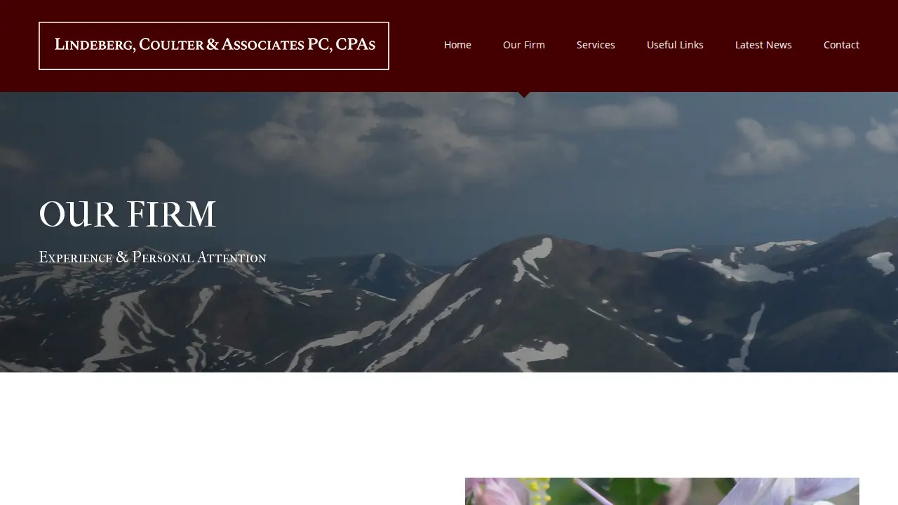 Lindeberg, Coulter & Associates PC, CPAs page