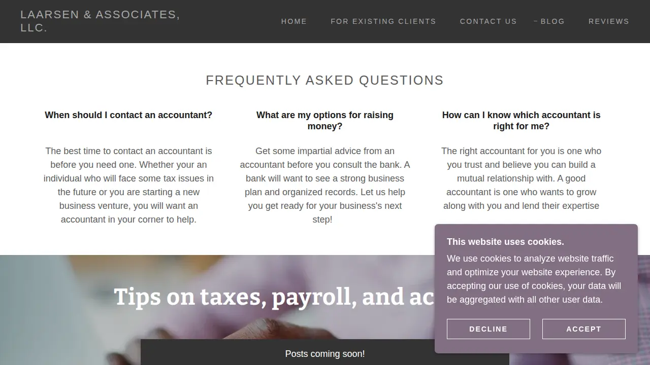 Laarsen & Associates, LLC. page