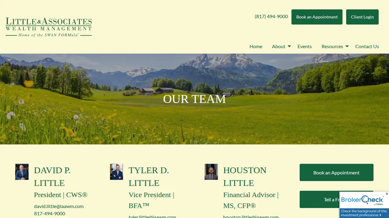 Little & Associates Wealth Management page