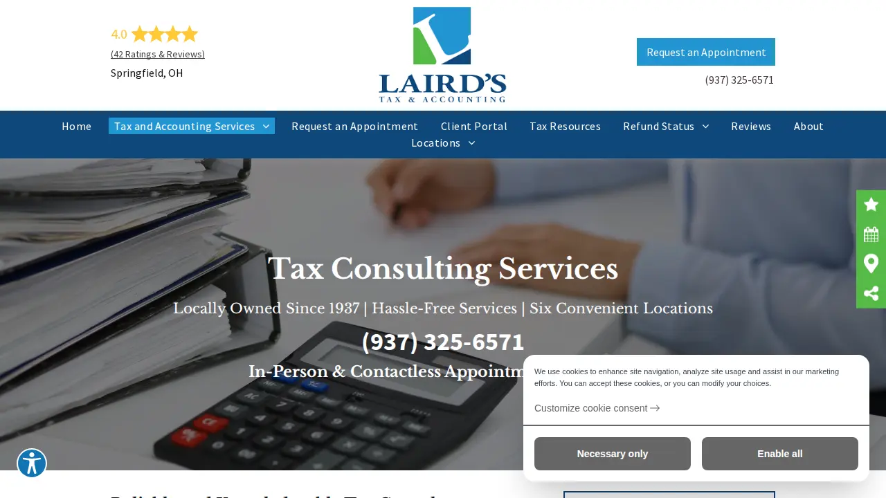 Laird's Tax and Accounting page