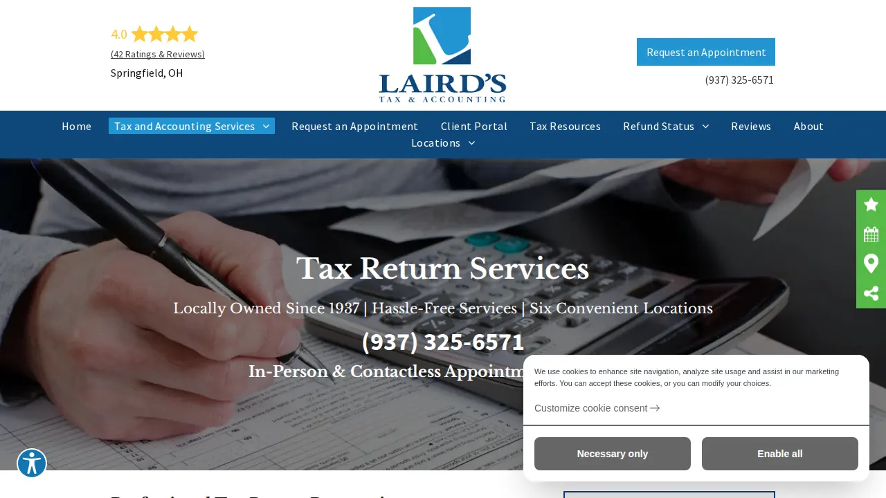 Laird's Tax and Accounting page